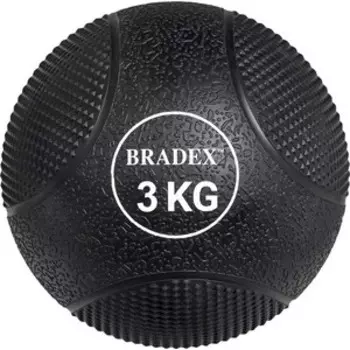 Медбол Bradex SF 0772, резиновый, 3кг