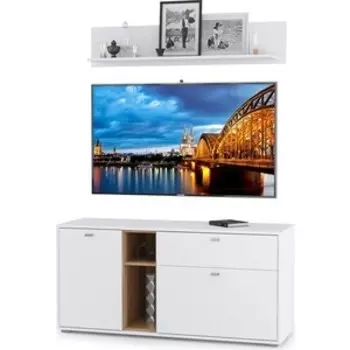 Модульная система Моби Бэль № 06 дуб крафт золотой/белый премиум не универсальная сборка