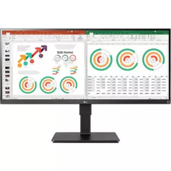 Монитор LG 34'' UltraWide 34BN770-B черный IPS LED 21:9 HDMI M/M матовая HAS Piv 350cd 178гр/178гр 3440x1440 DP UW USB 10.3кг (34BN770-B)