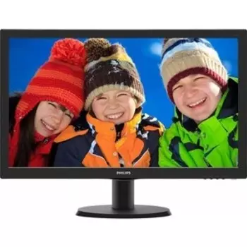 Монитор Philips 23.6'' 243V5QSBA (00/01) черный VA LED 16:9 DVI матовая 250cd 178гр/178гр 1920x1080 D-Sub FHD 3.66кг (243V5QSBA)