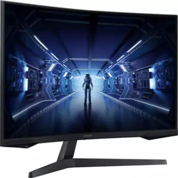 Монитор Samsung 32'' Odyssey G5 C32G55TQBI черный VA LED 1ms 16:9 HDMI матовая 300:1 178гр/178гр 2560x1440 DP WQ 5.2кг (LC32G55TQBIXCI)