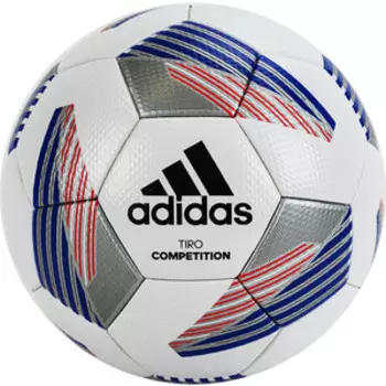 Мяч футбольный Adidas Tiro Competition FS0392, р.5, 32 пан., FIFA Pro, бело-синий