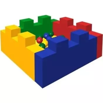 Мягкий игровой модуль Romana бассейн ''Форт'' ДМФ-МК-06.15.00 + 300 шариков