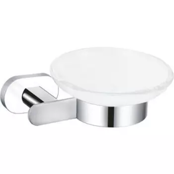 Мыльница Rav Slezak Yukon хром/белый/стекло матовое (YUA0300CB)