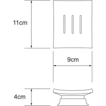 Мыльница Wasserkraft Amper черная (K-5429BLACK)