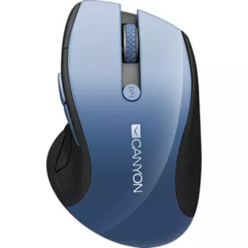 Мышь Canyon MW-01 2.4GHz wireless mouse with 6 buttons, optical tracking - blue LED, DPI 1000/1200/1600, Blue Gray pearl (CNS-CMSW01BL)