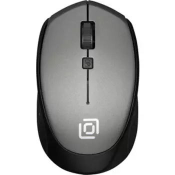 Мышь Oklick 488MW черный/серый оптическая (1600dpi) беспроводная USB для ноутбука (4but) (1196571)