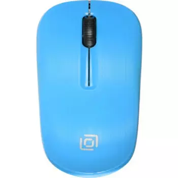 Мышь Oklick 525MW черный/голубой (1090724)