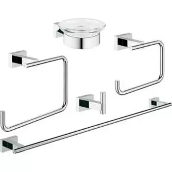 Набор аксессуаров Grohe Essentials Cube 5 предметов (40758001)