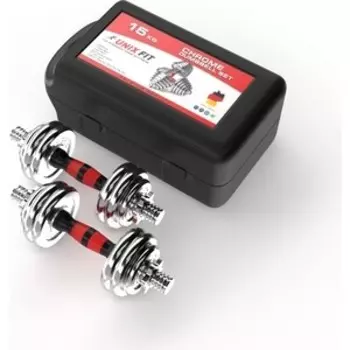 Набор гантелей UNIXFIT в кейсе 15kg