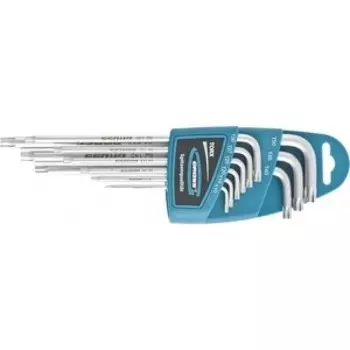 Набор ключей имбусовых GROSS TORX-TT 9шт: T10-T50 экстра-длинные S2 (16408)