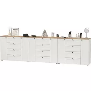 Набор комодов Моби Остин 16.221 3 шт цвет белый шагрень/дуб крафт золотой (1027932)