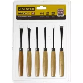 Набор резцов Stayer фигурные 6 предметов (1832-H6)