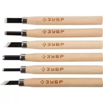 Набор резцов Зубр 6 предметов Эксперт (18375-H6)