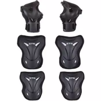 Набор защиты STG STG YX-0308 (наколенники, налокотник, защита кисти) черная размер М