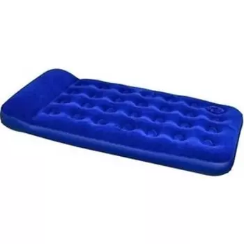 Надувная кровать Bestway Easy Inflate Flocked Air Bed (Twin) 99х188х28см с подголовником, встр.ножной насос, 67224 BW