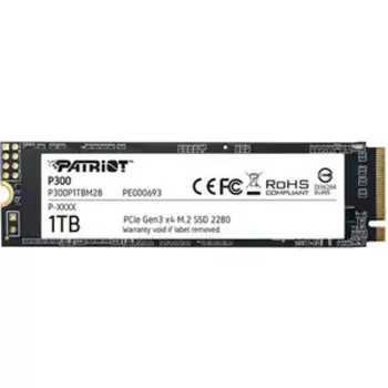 Накопитель PATRIOT SSD 1Tb P300 PCI-E NVME M.2 (P300P1TBM28)