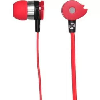 Наушники Oklick HS-S-210 1.2м красный проводные в ушной раковине (D1)