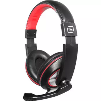Наушники с микрофоном Oklick HS-L390G DRAGON черный/красный 1.8м мониторные оголовье (1100413)