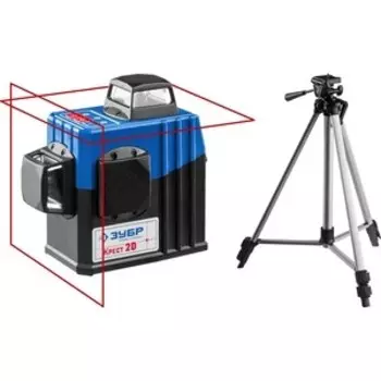Нивелир лазерный Зубр Крест - 2D-2 Профессионал 20м/70м 0,3 мм /м (34907-2)