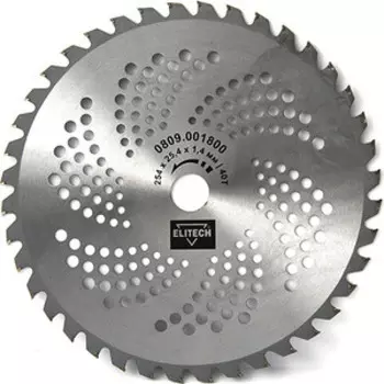 Нож для триммера Elitech 40зубьев 254х25,4х1,4 мм (0809.001800)