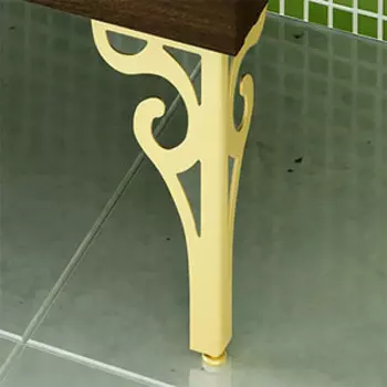 Ножки для тумбы Comforty Римини золото, 30 см, комплект (00003131540)