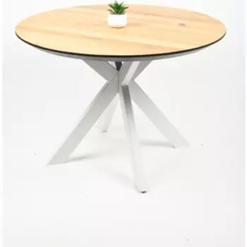 Обеденный стол Wisti Дублин 90 натуральный/белый