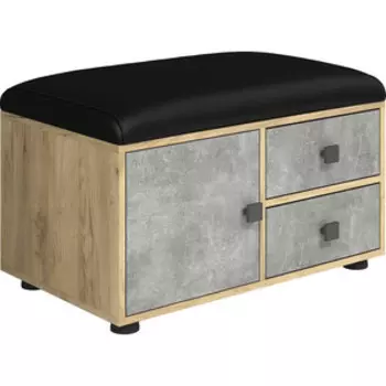 Обувница Бител Мини Лайт МЛ-5 дуб золотой крафт/ателье светлое, обивка С.-118 (BTL10000457)