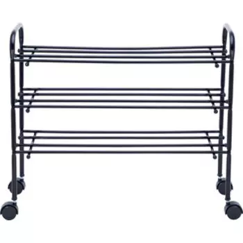 Обувница Leset Комо 3 с колесами черный