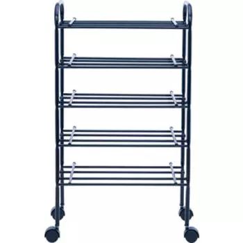 Обувница Leset Комо 5 с колесами черный