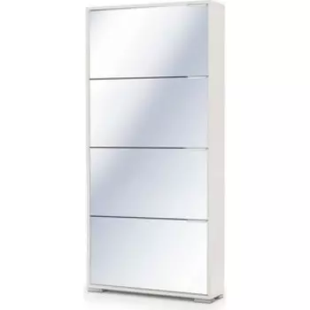 Обувница Вентал Арт Viva-4 зеркало белый