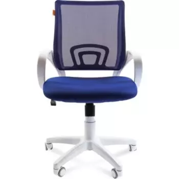 Офисное кресло Chairman 696 белый пластик TW-10/TW-05 синий