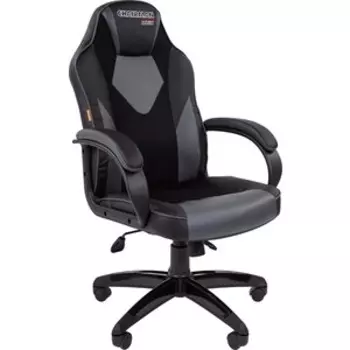 Офисное кресло Chairman game 17 экопремиум черный/серый