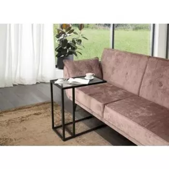 ОЛМЕКО Стол приставной ''Скандик'' (стекло / металл черный)