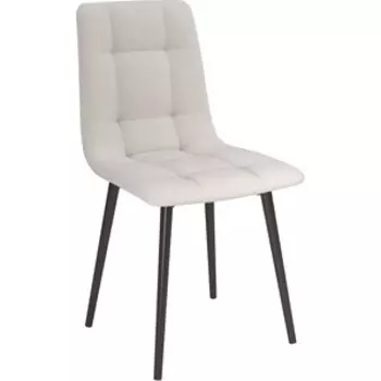 ОЛМЕКО Стул ''Белла'' /(велюр тенерифе крем / металл черный)