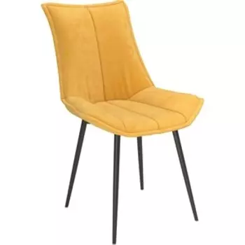 ОЛМЕКО Стул ''Фло'' ТУ /(велюр тенерифе куркума / металл черный)