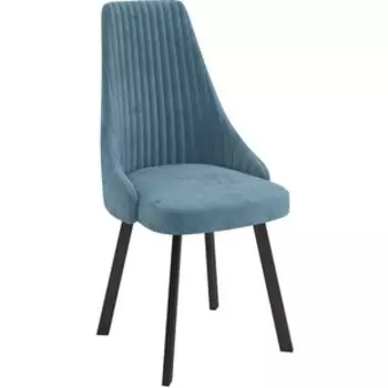 ОЛМЕКО Стул ''Лион'' /(велюр тенерифе дасти блю / металл черный)