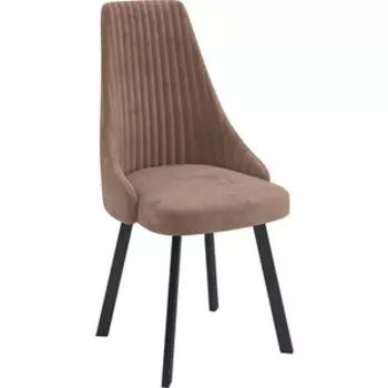 ОЛМЕКО Стул ''Лион'' /(велюр тенерифе хумус / металл черный)