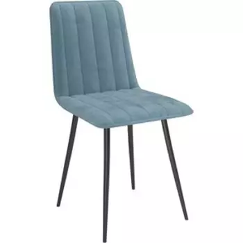 ОЛМЕКО Стул ''Тахо''/(велюр тенерифе дасти блю / металл черный)