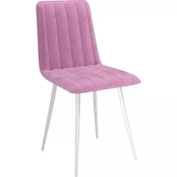 ОЛМЕКО Стул ''Тахо'' /(велюр тенерифе розовый/ металл белый)
