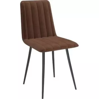 ОЛМЕКО Стул ''Тахо''/(велюр тенерифе шоколад / металл черный)