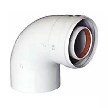 Отвод BAXI коаксиальный DN 60/100 90 градусов без муфты (KHG 714101510)