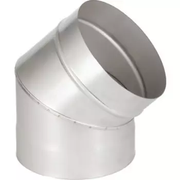 Отвод Феникс дымоходный 150 мм угол 45 градусов (1.0 нерж.мат.)(00902)