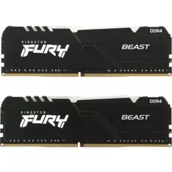 Память Kingston DDR4 2x8Gb 3600MHz KF436C17BBAK2/16 FURY Beast Black RGB (KF436C17BBAK2/16)