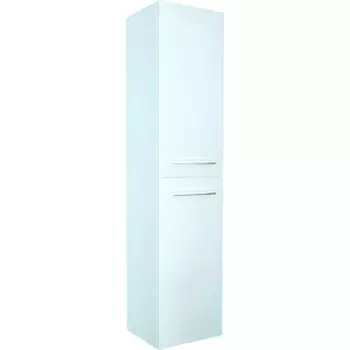 Пенал 1Marka Соната 35х150 левый, с бельевой корзиной, белый глянец (У78472)