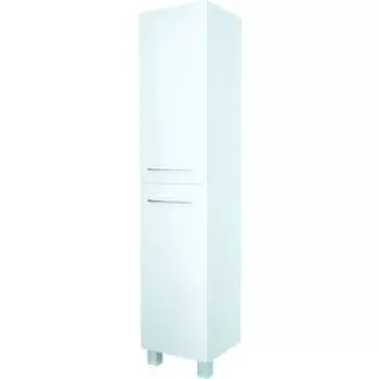 Пенал 1Marka Соната 35х200 правый, с бельевой корзиной, белый глянец (У23259)