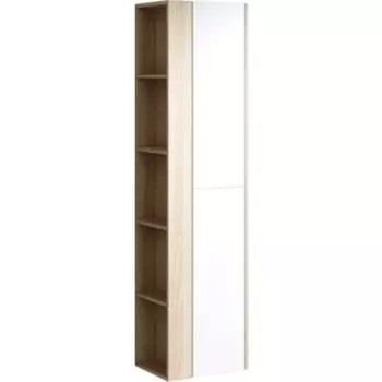 Пенал Aqwella Майами 40x158,5 дуб сонома/белый (Mai.05.04)