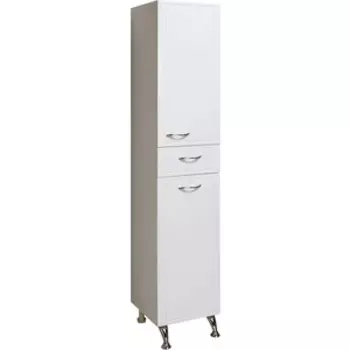 Пенал Runo Севилья 35х175 правый, с корзиной для белья, белый (00000000601)