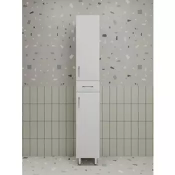 Пенал Style line Эко Стандарт 30х190 с бельевой корзиной, белый (ЛС-00002328)