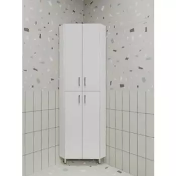 Пенал Style line Веер 45х190 угловой, белый (ЛС-00002327)